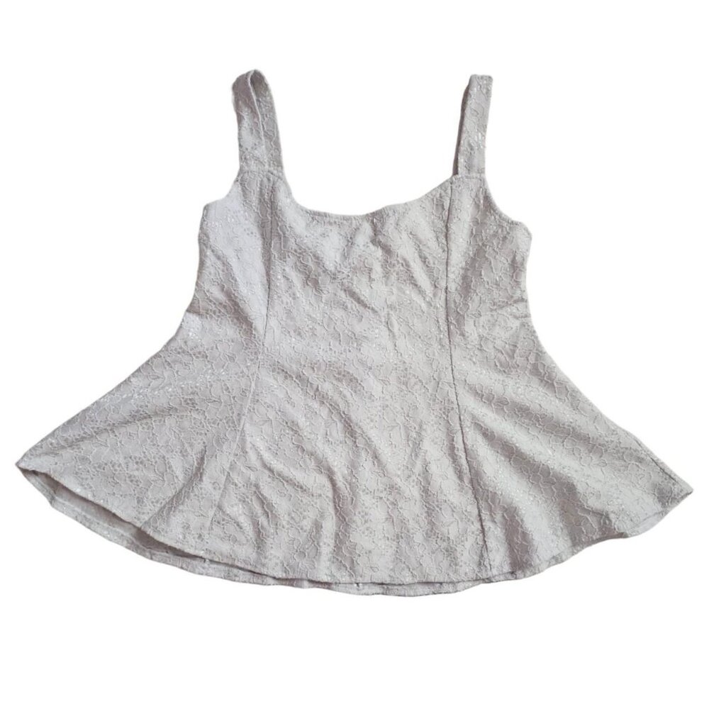 White Lace Tank Top